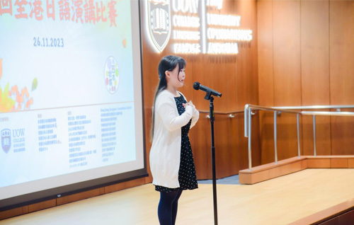 隱青決意踏出國界　應用日語高級文憑學生榮獲「第46回全港日語演講比賽」亞軍